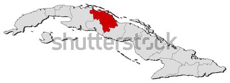 Map of Cuba, Sancti Sp Stock photo © Schwabenblitz