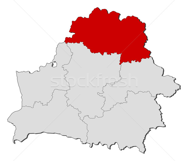 Map of Belarus, Vitebsk highlighted Stock photo © Schwabenblitz