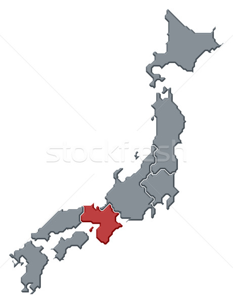 карта Япония политический несколько аннотация Сток-фото © Schwabenblitz