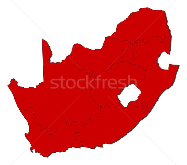 Map - South Africa Stock photo © Schwabenblitz