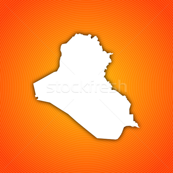 Mapa Irak político resumen mundo Foto stock © Schwabenblitz