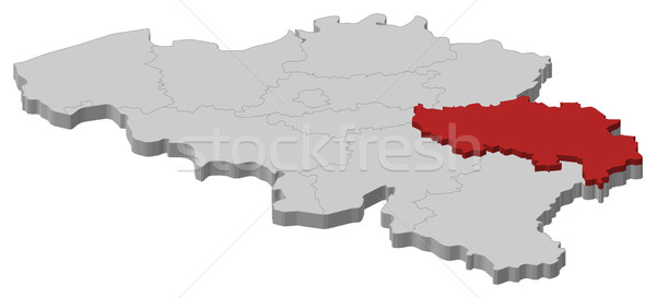Stock photo: Map of Belgium, Li