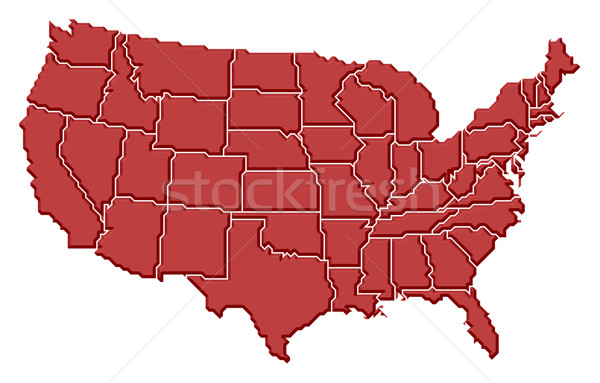 Map of the United States Stock photo © Schwabenblitz