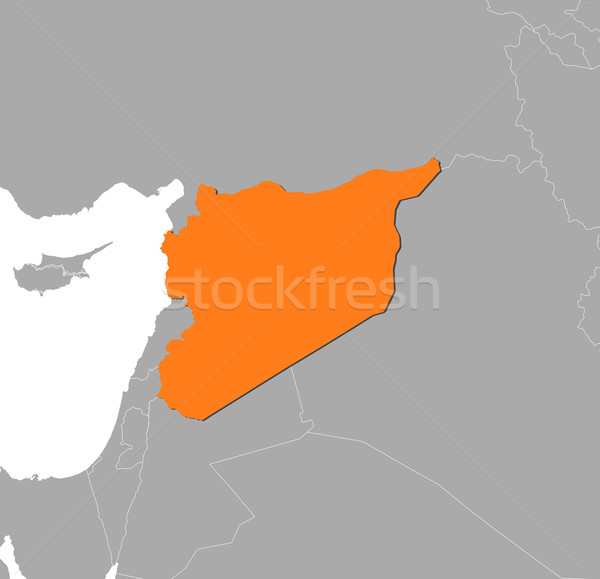 Map of Syria Stock photo © Schwabenblitz