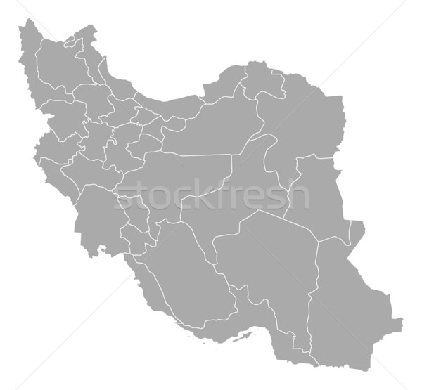 Map of Iran Stock photo © Schwabenblitz