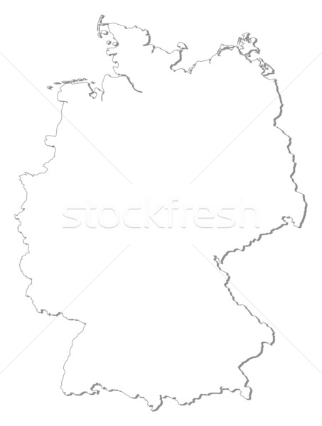 Map of Germany Stock photo © Schwabenblitz