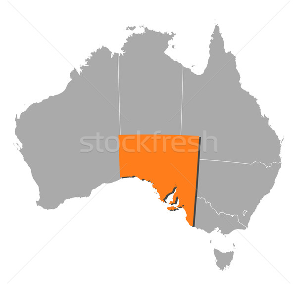 Map of Australia, South Australia highlighted Stock photo © Schwabenblitz