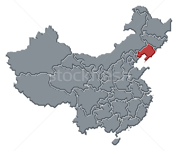 Map of China, Liaoning highlighted Stock photo © Schwabenblitz