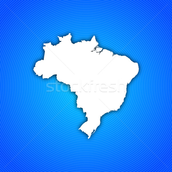 Foto stock: Mapa · Brasil · político · resumen · mundo