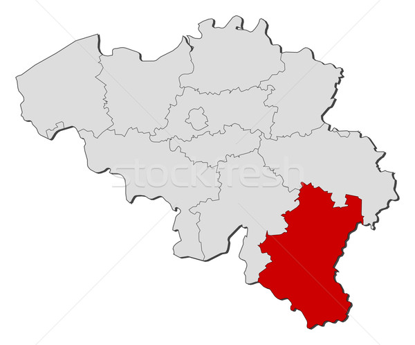 Map of Belgium, Luxembourg highlighted Stock photo © Schwabenblitz