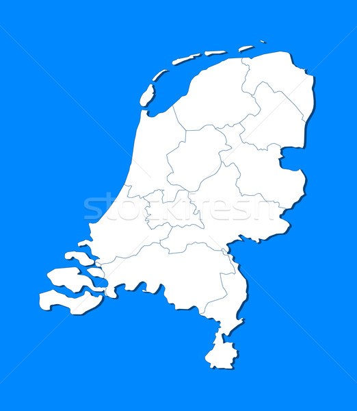 荷兰地图轮廓图片
