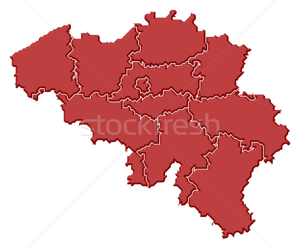 Stock foto: Karte · Belgien · politischen · mehrere · abstrakten · Hintergrund