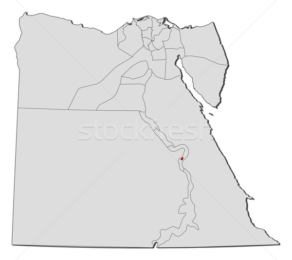 Mappa Egitto luxor politico parecchi mondo Foto d'archivio © Schwabenblitz