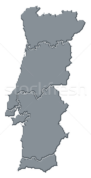 Stock photo: Map of Portugal