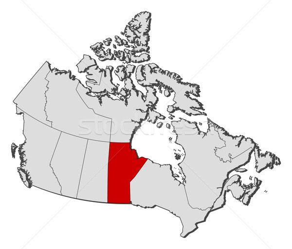 Map - Canada, Manitoba Stock photo © Schwabenblitz