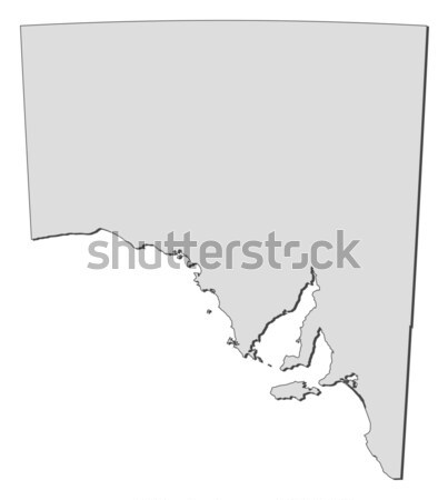 ストックフォト: 地図 · 南オーストラリア州 · オーストラリア · 抽象的な · 背景 · 通信