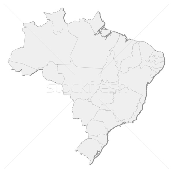 Mapa Brasil político vários abstrato terra Foto stock © Schwabenblitz