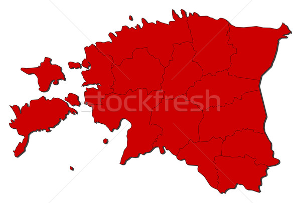 Map of Estonia Stock photo © Schwabenblitz