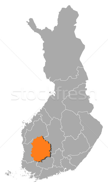 Pokaż Finlandia polityczny kilka regiony streszczenie Zdjęcia stock © Schwabenblitz