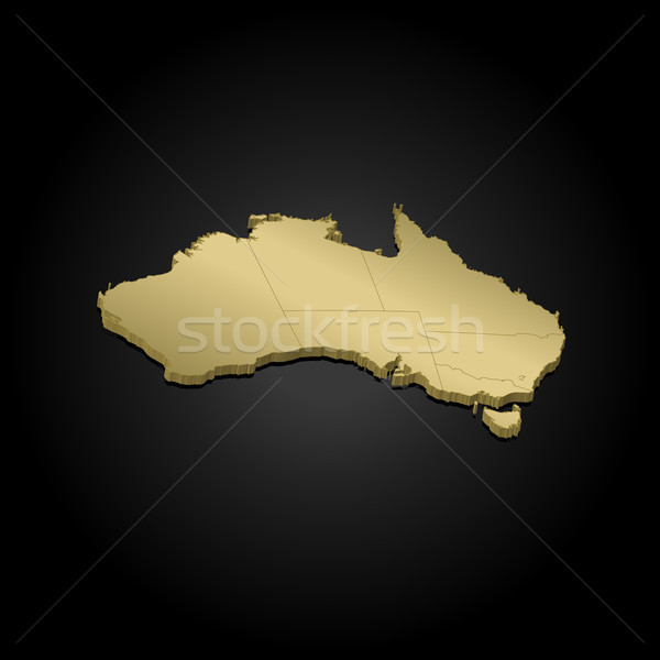 Map of Australia Stock photo © Schwabenblitz