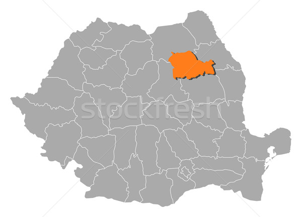 Map of Romania, Neamt highlighted Stock photo © Schwabenblitz