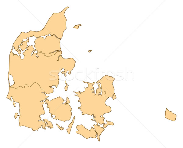 Map of Denmark Stock photo © Schwabenblitz