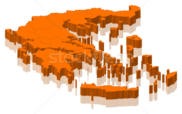 Map of Greece Stock photo © Schwabenblitz