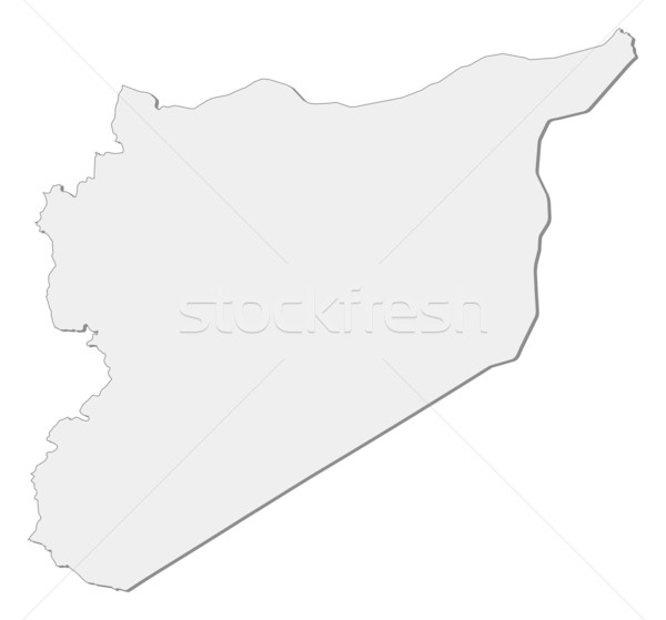 карта Сирия политический несколько аннотация Мир Сток-фото © Schwabenblitz