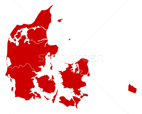 Map - Danmark Stock photo © Schwabenblitz