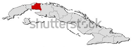 Harita Küba siyasi birkaç dünya Stok fotoğraf © Schwabenblitz