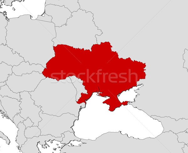 Map of Ukraine Stock photo © Schwabenblitz