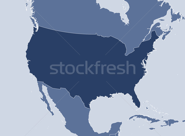 Stock photo: Map of the United States