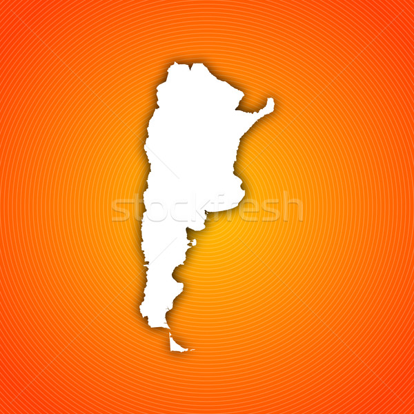 Сток-фото: карта · Аргентина · политический · несколько · аннотация · Мир