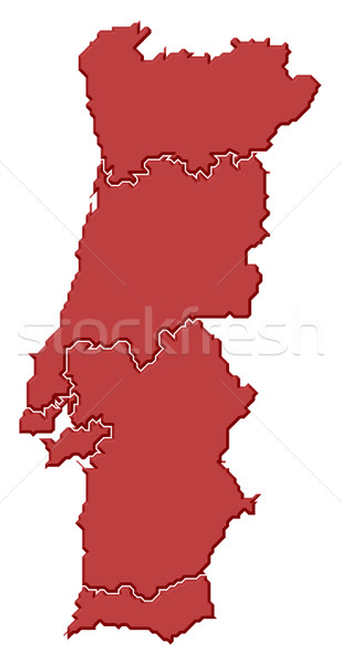 Map of Portugal Stock photo © Schwabenblitz