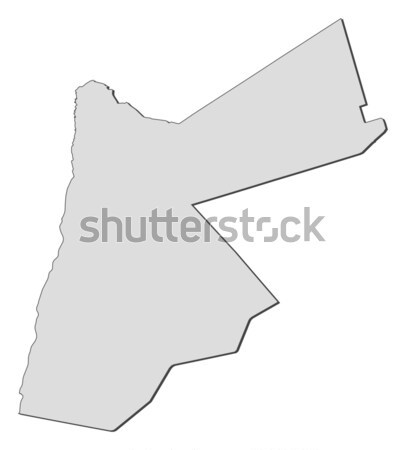 карта Иордания политический несколько аннотация земле Сток-фото © Schwabenblitz