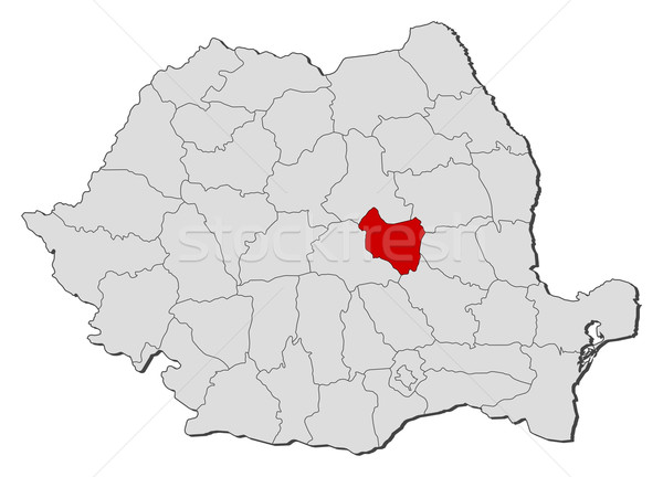 ストックフォト: 地図 · ルーマニア · 政治的 · いくつかの · 世界中 · 抽象的な