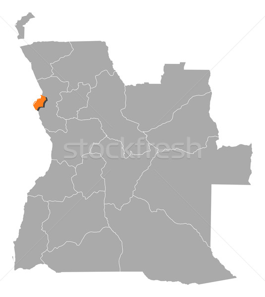 Foto stock: Mapa · Angola · político · vários · abstrato · fundo