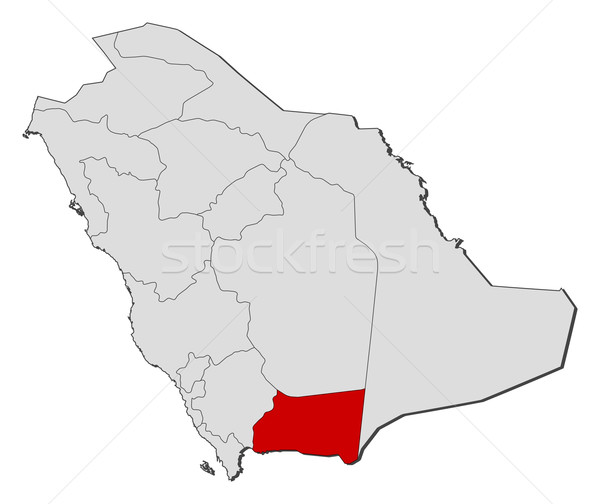 Mapa Arábia Saudita político vários abstrato terra Foto stock © Schwabenblitz