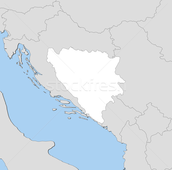 Map of Bosnia and Herzegovina Stock photo © Schwabenblitz