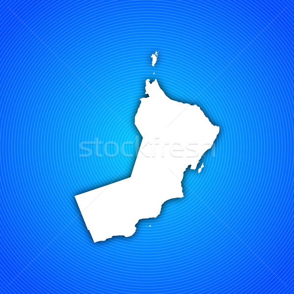 Kaart Oman politiek verscheidene regio abstract Stockfoto © Schwabenblitz