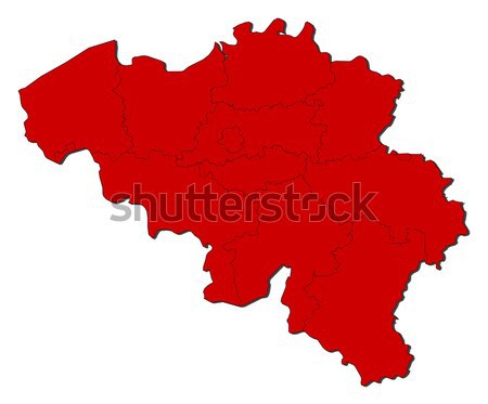 Map of Belgium Stock photo © Schwabenblitz