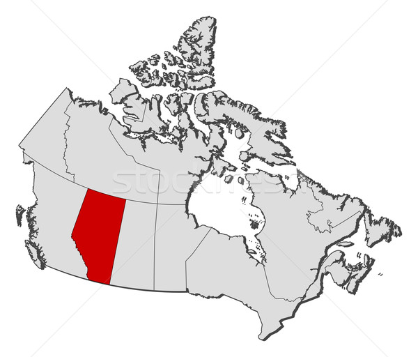 Map - Canada, Alberta Stock photo © Schwabenblitz