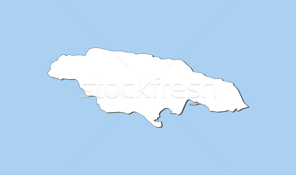Mappa Giamaica politico parecchi abstract mondo Foto d'archivio © Schwabenblitz