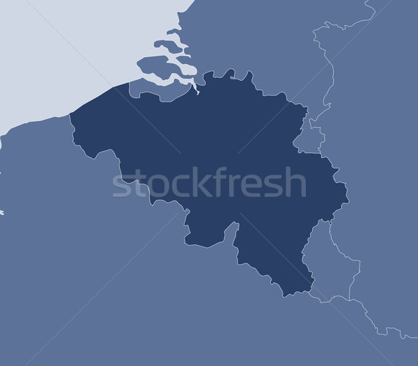 Map of Belgium Stock photo © Schwabenblitz