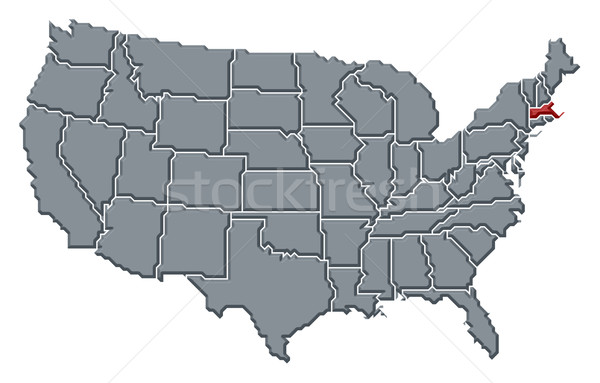 地圖 美國 美國馬薩諸塞州 政治 抽象 商業照片 © Schwabenblitz