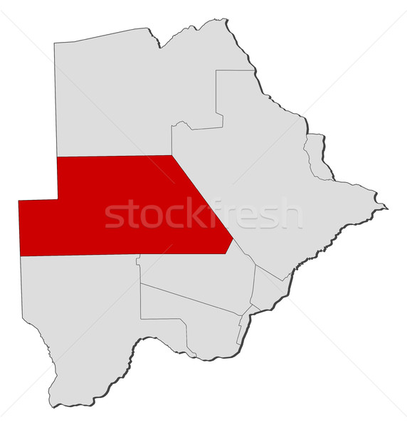 Map - Botswana, Ghanzi Stock photo © Schwabenblitz
