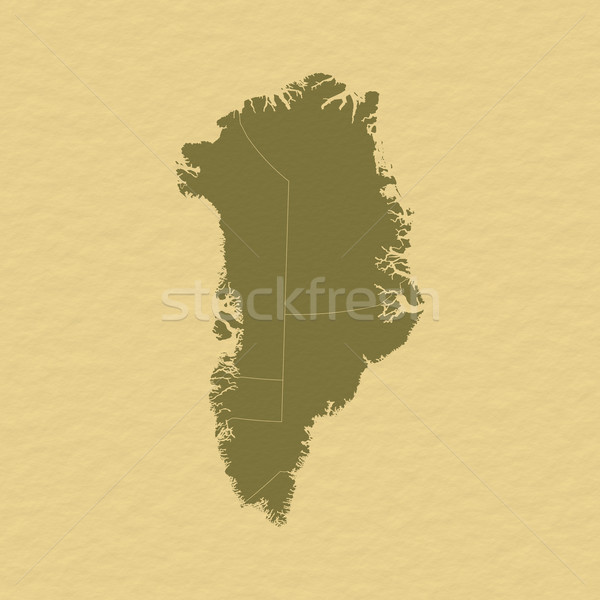 Map of Greenland Stock photo © Schwabenblitz