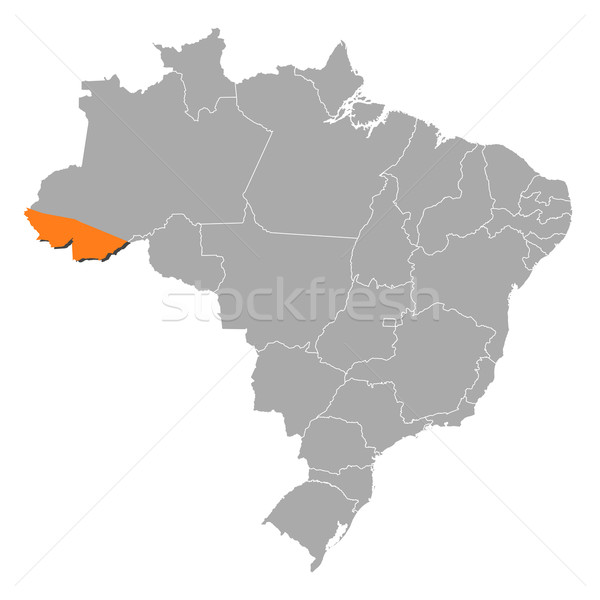 Kaart Brazilië politiek verscheidene wereldbol abstract Stockfoto © Schwabenblitz