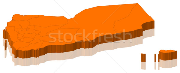 Map of Yemen Stock photo © Schwabenblitz