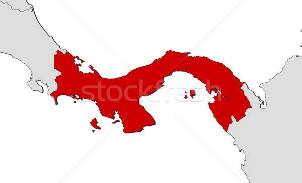 Mapa Panamá político resumen mundo Foto stock © Schwabenblitz